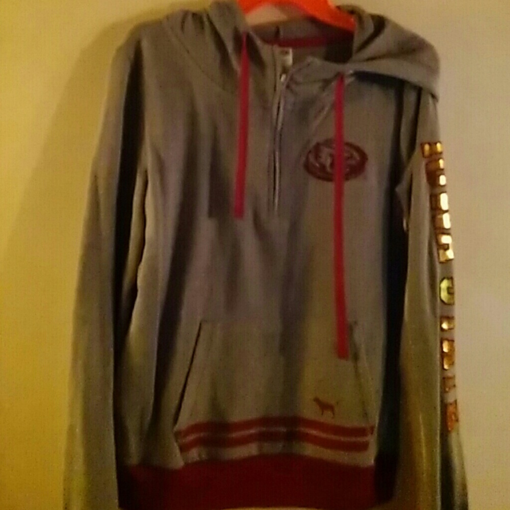 Pink 5th & ocean Iowa State 1/4 zip